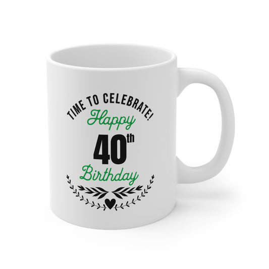 Happy 40th Birthday Mug