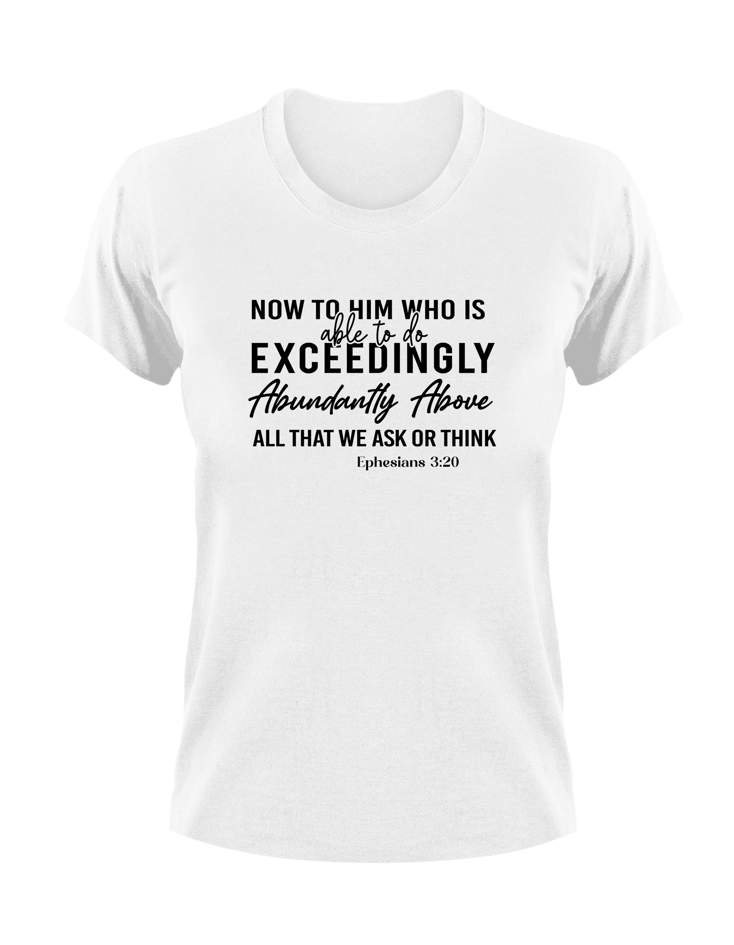 Now To Him Who Is Able To Do Exceedingly Abundantly Above All That We Ask or Think Ephesians 3:20