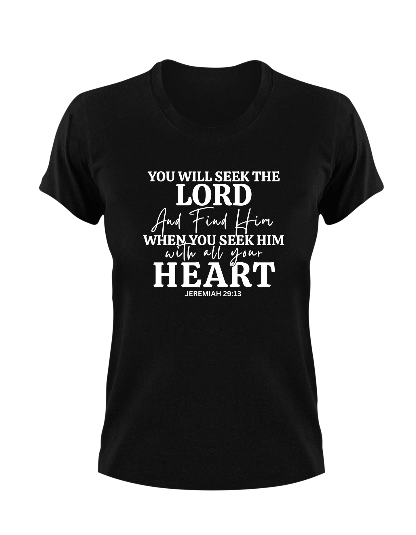 You Will Seek The Lord And Find Him When You Seek Him With All Your Heart Jeremiah 29:13