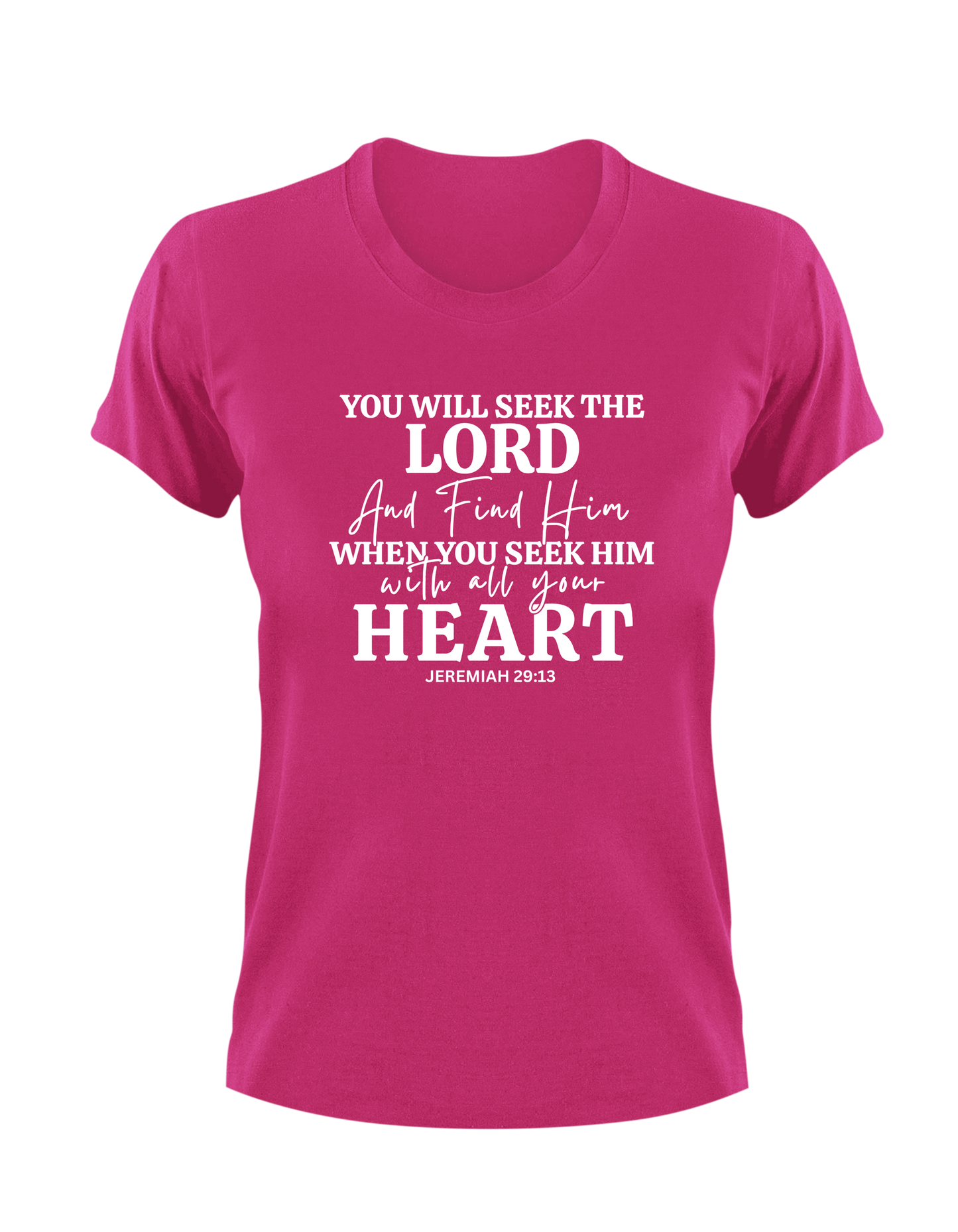 You Will Seek The Lord And Find Him When You Seek Him With All Your Heart Jeremiah 29:13