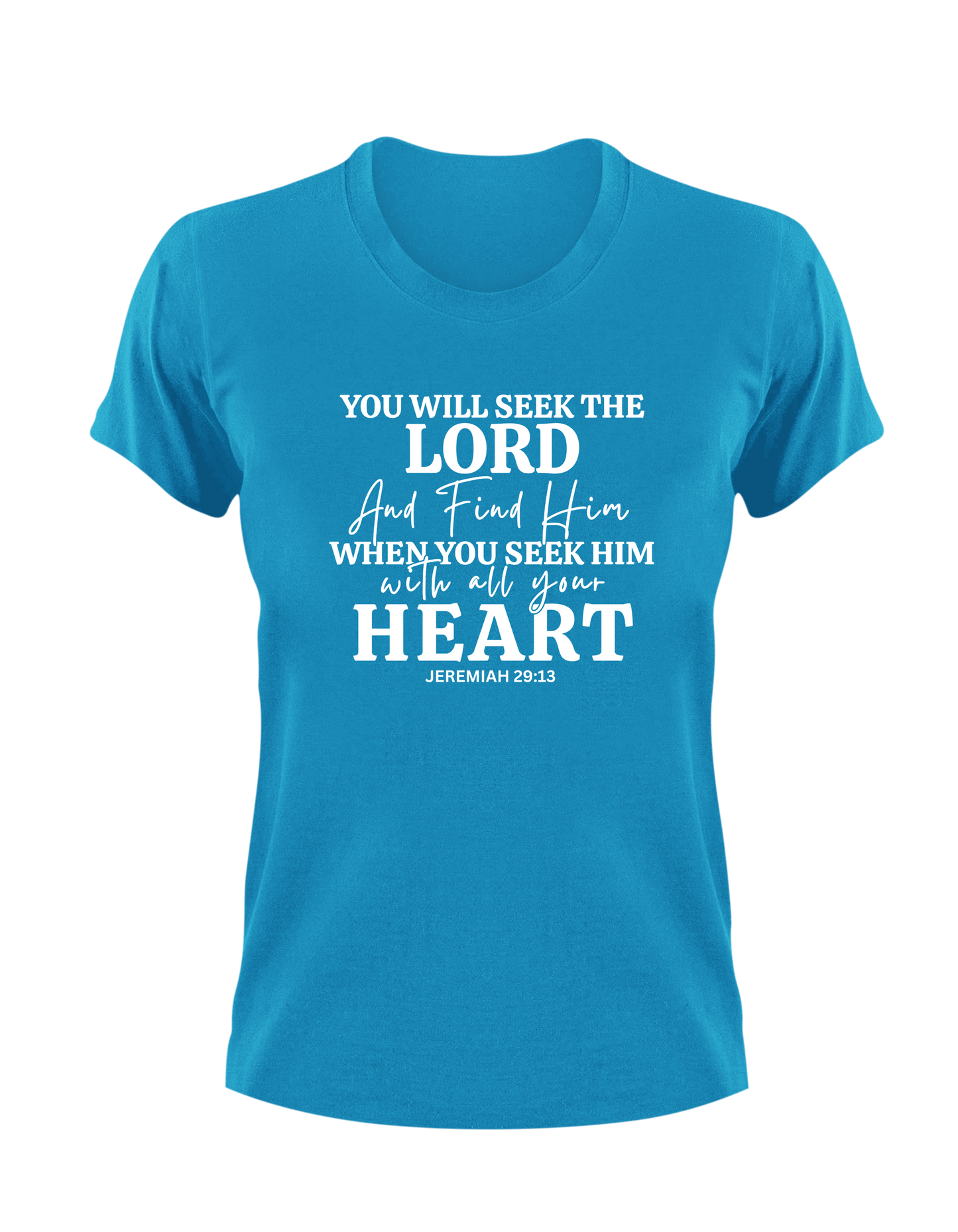 You Will Seek The Lord And Find Him When You Seek Him With All Your Heart Jeremiah 29:13
