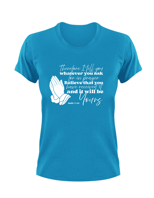 Whatever You Ask For In Prayer, Believe That You Have Received It Mark 11:24
