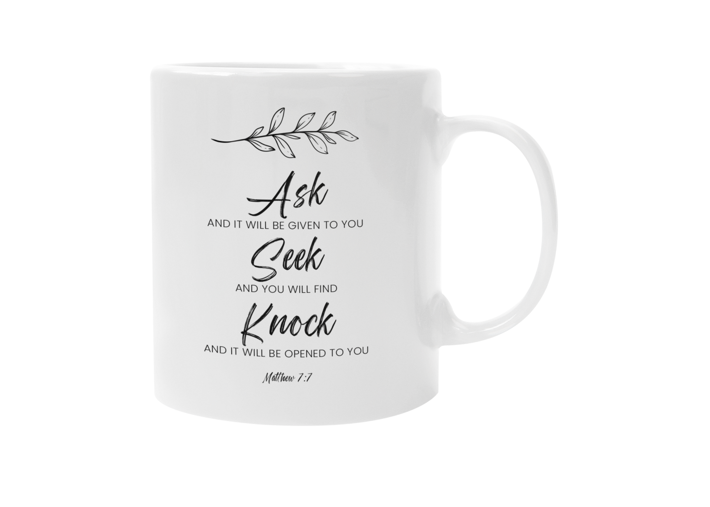 Ask, Seek, Knock Matthew 7:7